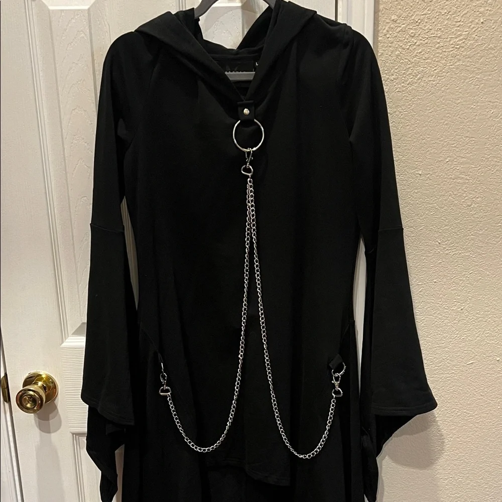 Killstar Malice in Chains Cloak Dress Black - Picture 5 of 13